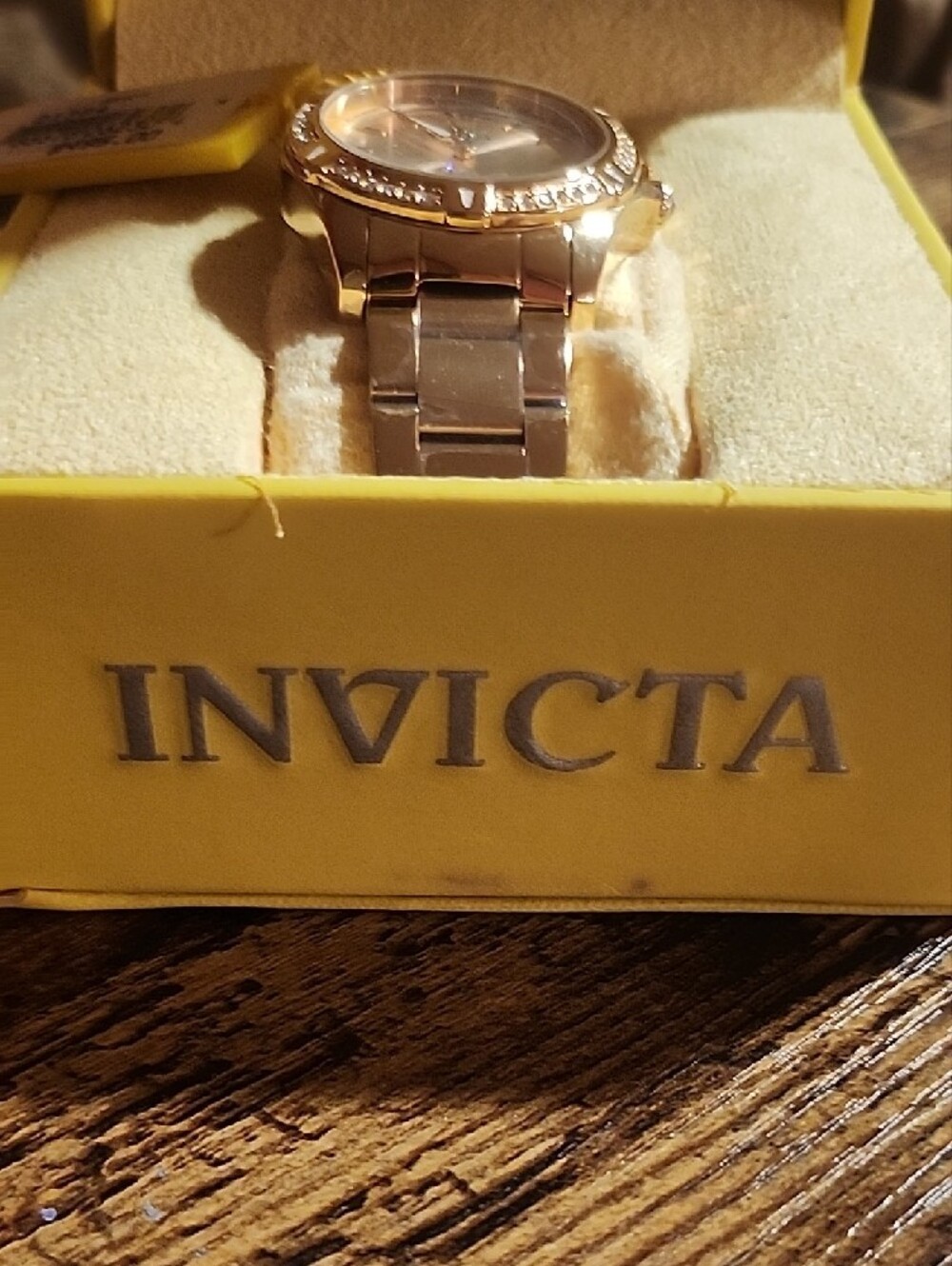 Invicta  Gold-Tone Crystal Accent Women's Bracelet Watch - Picture 2 of 3
